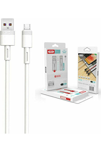 Xo NB166 1μ Κανονικό Καλώδιο USB 2.0 σε micro USB Λευκό (16.005.0095)