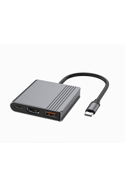 Cablexpert Σταθμός σύνδεσης USB-C με HDMI 4K Γκρι (A-CM-COMBO3-05)