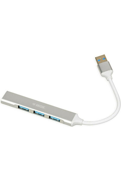 İbox Διανομέας USB 4 Θυρών USB 2.0 με υποδοχές USB-A Λευκό Κωδικός: IUH3FAS