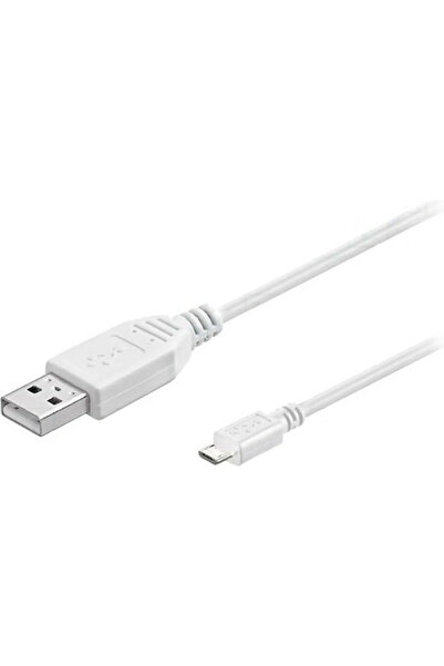 goobay 0.15μ Κανονικό Καλώδιο USB 2.0 σε micro USB Λευκό (96190)