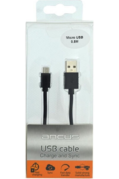 Other Ancus 0.5μ Κανονικό Καλώδιο USB 2.0 σε micro USB (26167)