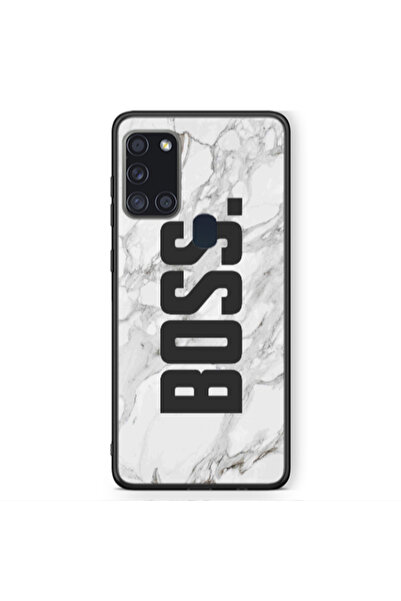 Other Samsung A21S Marble Boss Black Glossy Θήκη