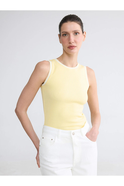 LC Waikiki Beige Crew Neck Women's Tank Top