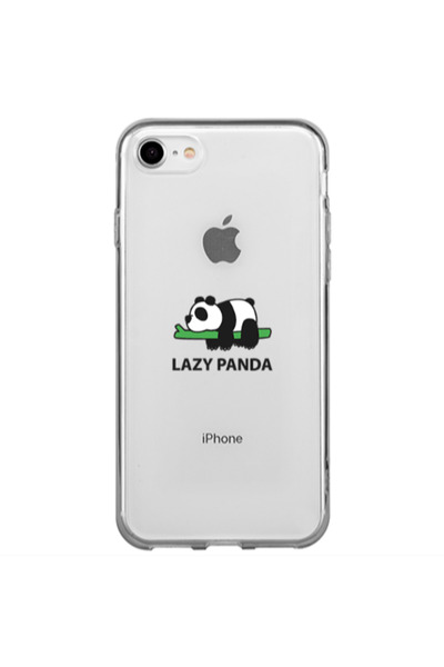 Other Apple iPhone SE 2020 Lazy panda Transparent Silicone TPU Θήκη