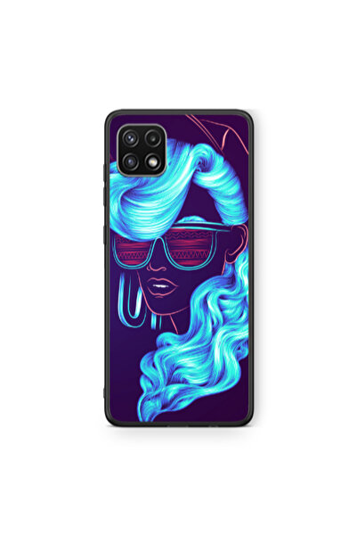 Other Samsung A22 5G Hatted style Black Glossy Θήκη