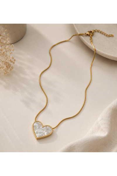 Archhazel Jewelery Heart Steel Necklace