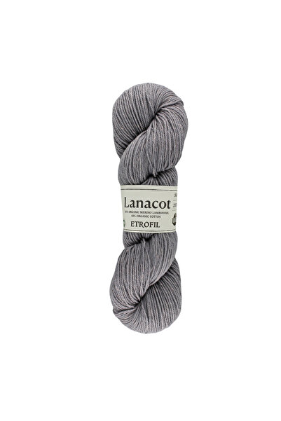 Etrofil Lanacot Knitting Yarn Silver Mist 55% Organic Merino Wool 45% Organic...