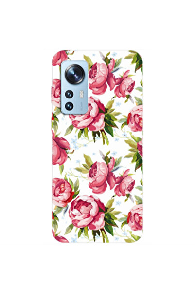 Other Xiaomi Mi 12 Pro Roses and laves Transparent Silicone TPU Θήκη