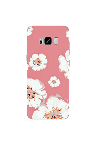 Other Samsung S8 Plus White Flowers Transparent Silicone TPU Θήκη