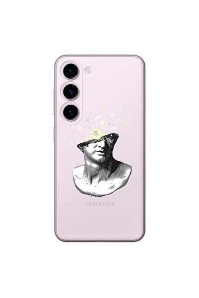 Other Samsung S23 Plus Space Statue Transparent Silicone TPU Θήκη