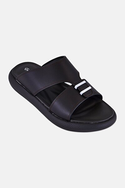 English Laundry Men Slip On Arabic Sandals, Coffee