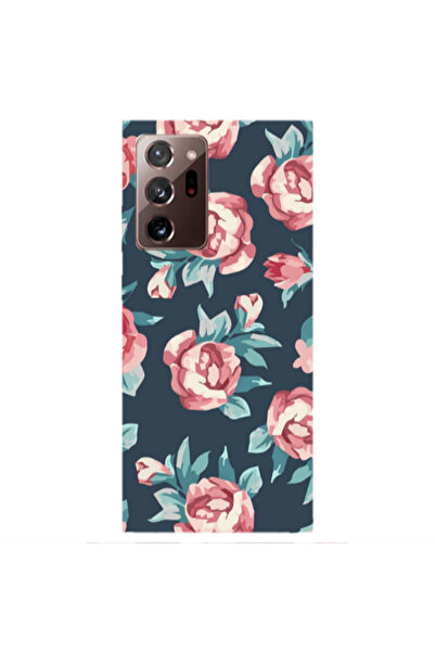 Other Samsung Note 20 Ultra Purple roses Transparent Silicone TPU Θήκη