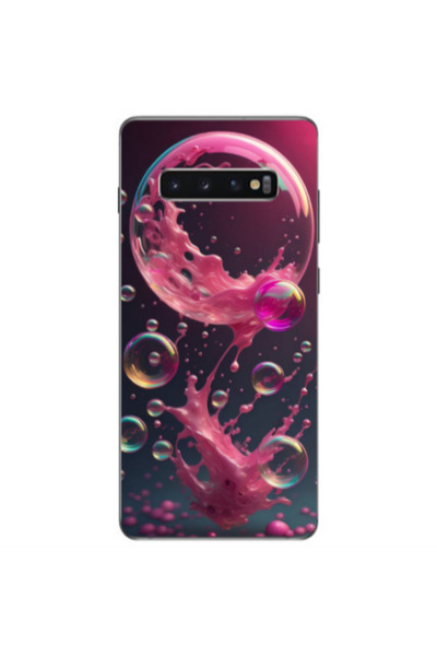 Other Samsung S10 Plus Pink balloon Transparent Silicone TPU Θήκη