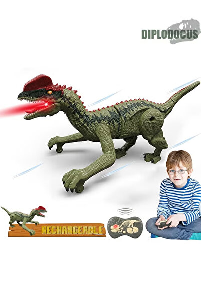 GGEROU Remote Control Dinosaur Realistic Dinosaur Toys with Light & Roar 2.4G...