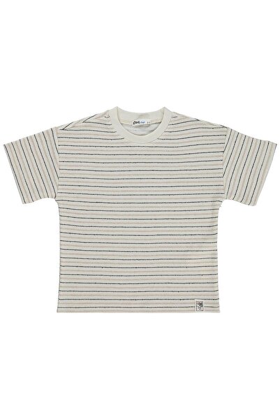 Civil Boys Jacquard prugasta majica za decu od 2 do 5 godina - braon