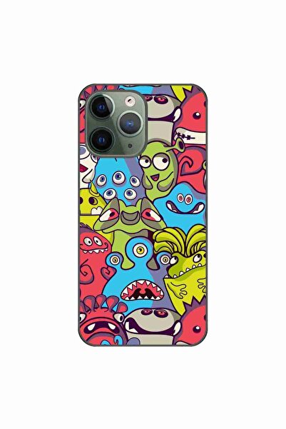 OEM Husa compatibila cu Apple iPhone 11 Pro Silicon Gel Tpu Model Squishi Mon...
