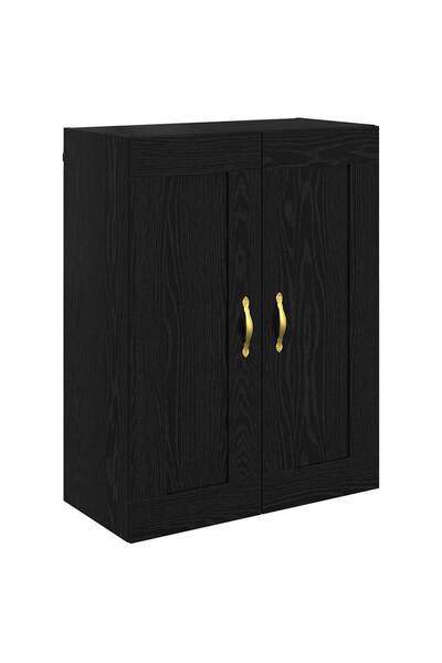 vidaxl Dulap montat pe perete Stejar Negru 69,5 x 34 x 90 cm