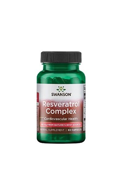 SWANSON Σύμπλεγμα Ρεσβερατρόλης 180mg 60 Κάψουλες