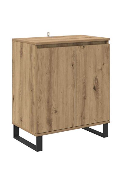 vidaxl Bufet Stejar Artizanal 60 x 35 x 70 cm Lemn compozit
