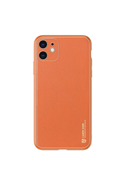 Dux Ducis Yolo Series Δερμάτινη θήκη για iPhone 11 (Πορτοκαλί)