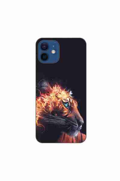 OEM Husa compatibila cu Apple iPhone 12 Silicon Gel Tpu Model Flameborn Tiger