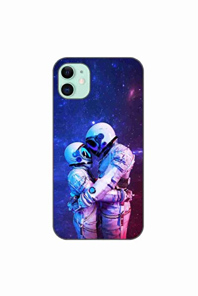 OEM Husa compatibila cu Apple iPhone 11 Silicon Gel Tpu Model Astronauts Couple