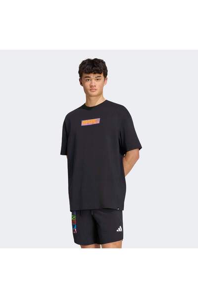 adidas Mer Lon Tee Unisex Yetişkin Spor Grafik Desen T-shirt KS2107