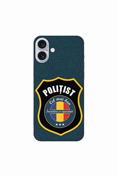 OEM Husa compatibila cu Apple iPhone 16 Plus Silicon Gel Tpu Model Politist
