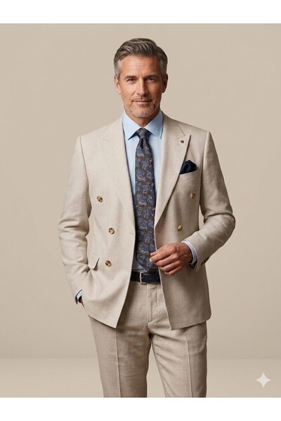CASABA Centilmen Stripe Detailed Suit 7479