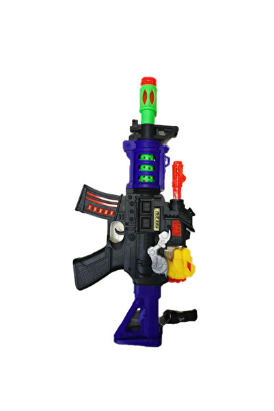 PlayFun Играчка пушка М16 с интерактивни LED светлини, звуци и музика. Интера...