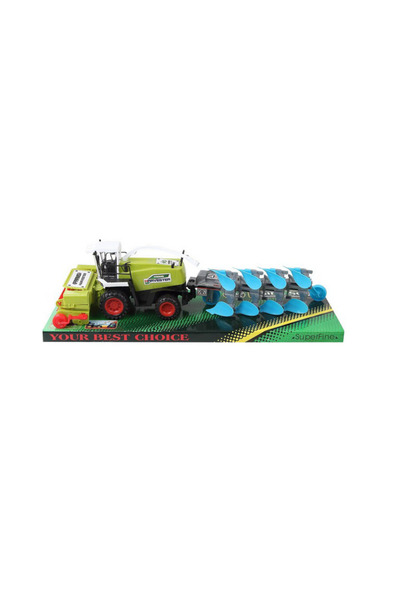 PlayFun Tractor Jucărie Fermă Funcțional Detașabil Plastic Cadou Băieți