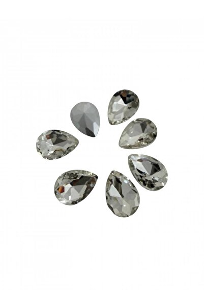 OEM Teardrop Crystal Beads 100/ Top Bottom Set 18x15 mm