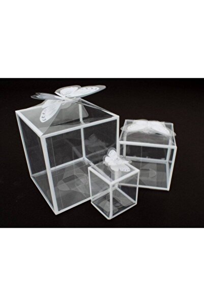 OEM Cutii Acetofan Transparente Cu Fluture 9x9x10 cm 50/Set