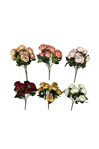 OEM Vintage Mustard Roses Bouquet