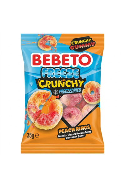 BEBETO Freeze Crunchy Peach Rings ( Şeftali)