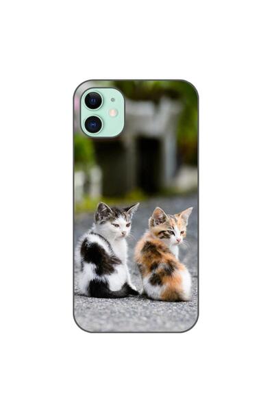 OEM Husa compatibila cu Apple iPhone 11 Silicon Gel Tpu Model Kitties