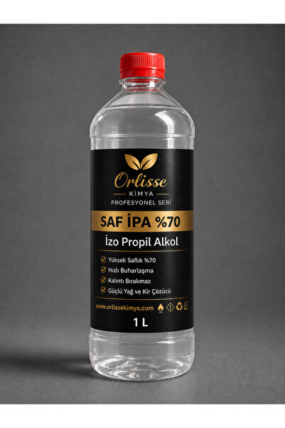 Orlisse Kimya Saf IPA %70 – 1 Litre İzopropil Alkol | Güçlü Temizlik ve Hızlı...