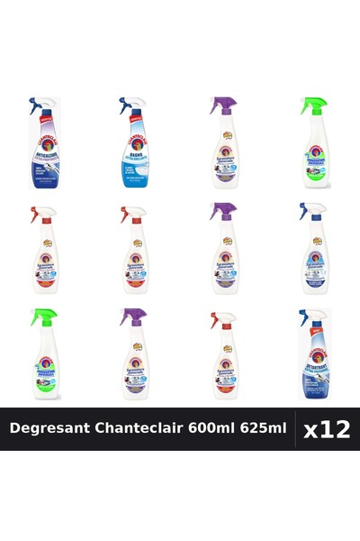 Chanteclair Set 12 Degresant Universal 600ml - 625ml Anticalcar, Lavanda, Lăm...