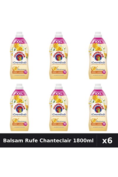 Chanteclair Set 6 Balsam Rufe 1800ml - Flori de Portocal, 90 Spălări - Pacheț