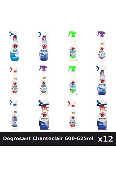 Chanteclair Set 12 Degresant Universal 600-625ml - 8 Arome, Anticalcar, Detar...