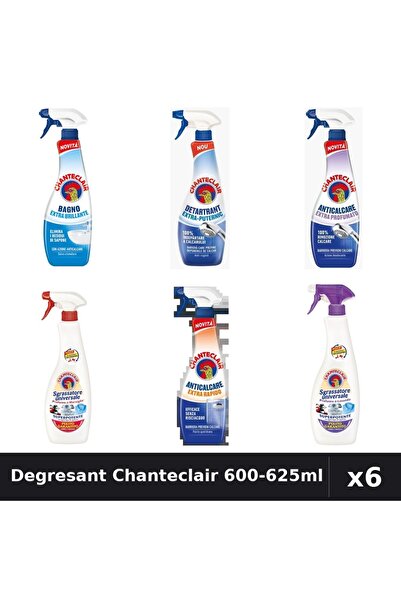Chanteclair Set 6 Degresant Universal 600-625ml - Marsilia, Lavanda, Extra Rapid