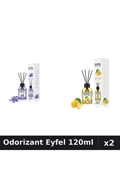 Eyfel Set 2 Odorizant Camera Betisoare 120ml - Lavanda, Lamaie - Parfum