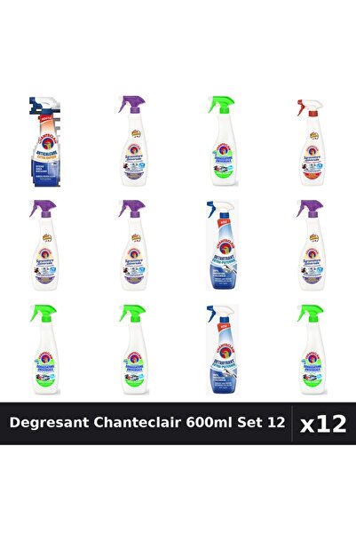 Chanteclair Set 12 Degresant Universal 600-625ml - Lămâie, Lavandă, Marseilia...