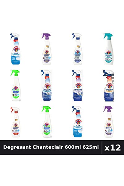 Chanteclair Set 12 Degresant Universal 600ml 625ml - 9 Arome, Anticalcar, Det...
