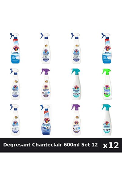 Chanteclair Set 12 Degresant Universal 600-625ml - 7 Arome, Bicarbonat, Lavanda