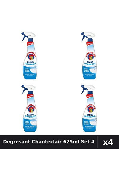 Chanteclair Set 4 Degresant Anticalcar 625ml - Extra Stralucire, Curatenie Pu...