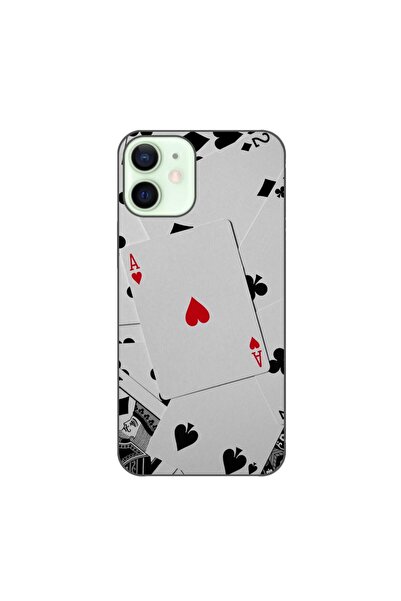 OEM Husa compatibila cu Apple iPhone 12 Mini Silicon Gel Tpu Model Carti Poker