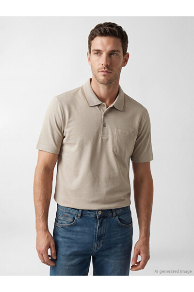 LC Waikiki Men's T-Shirt with a Roba Collar from Uzg Store for Style Enthusiasts