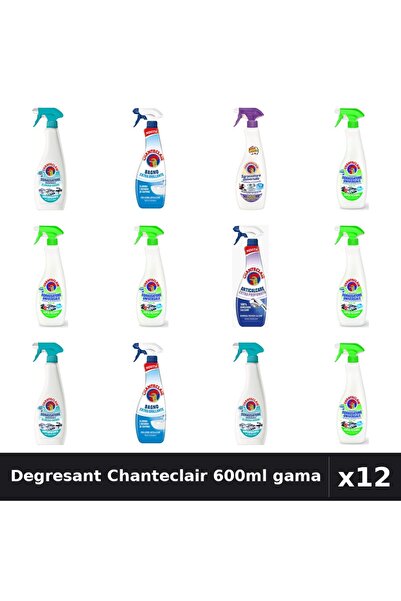 Chanteclair Set 12 Degresant Universal 600-625ml - Lămâie, Lavandă, Anticalcar