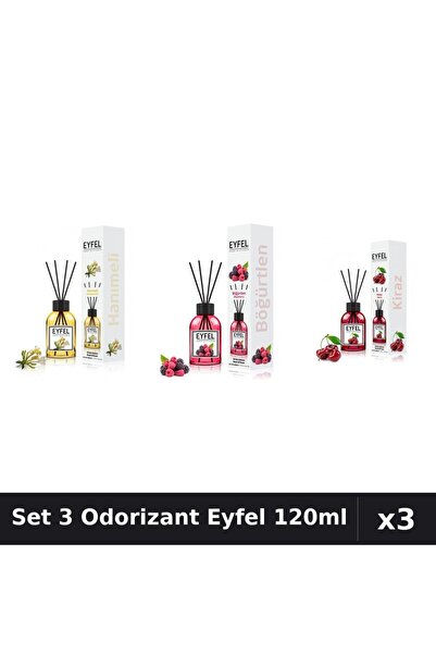 Eyfel Set 3 Odorizante Camera Betisoare, Cirese, Fructe De Padure, Mana Maici...